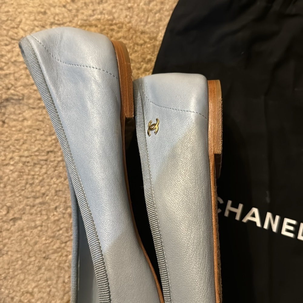 Chanel Light Blue Ballet Flats - Picture 5 of 10